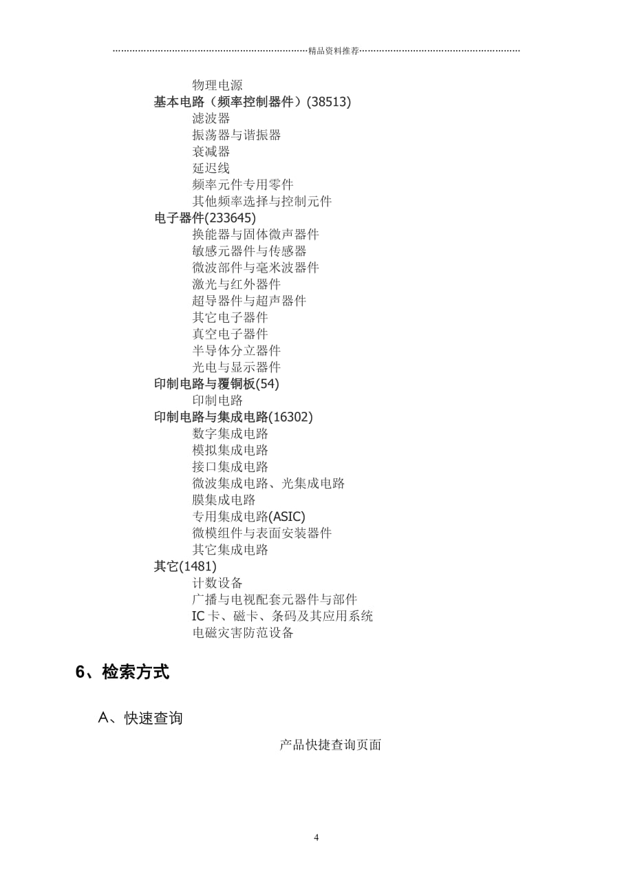 中国电子元器件产品数据库精编版_第4页