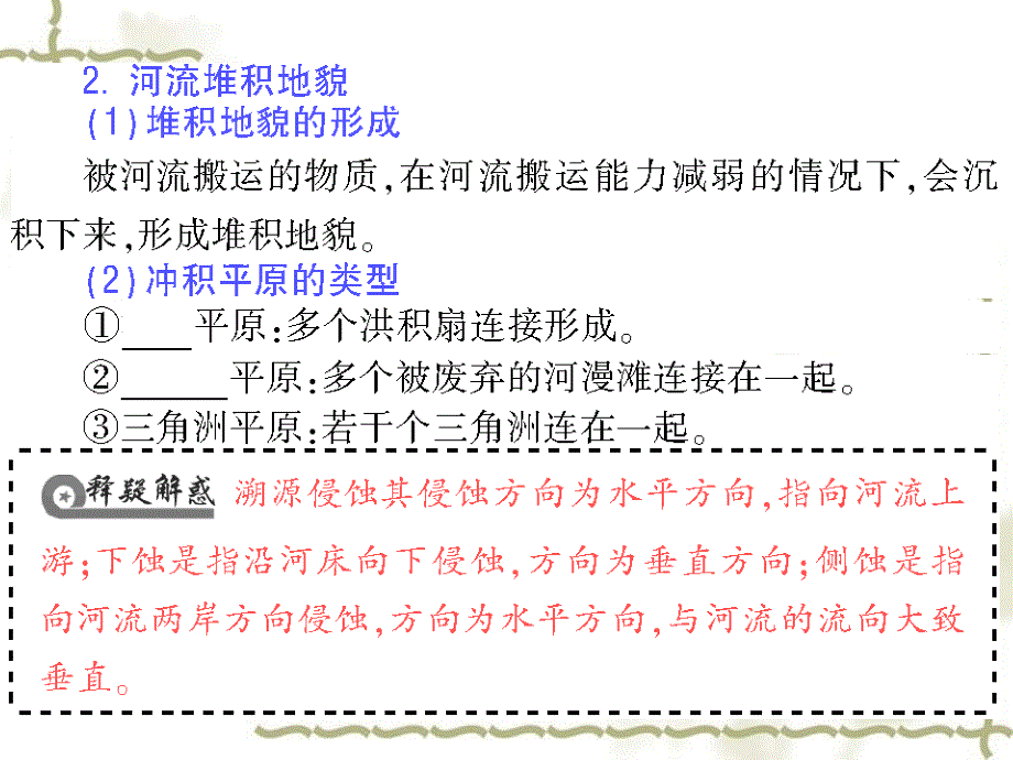 2012届高三地理一轮复习 第四章第3课 河流地貌的发育导与练课件 新人教版_第4页