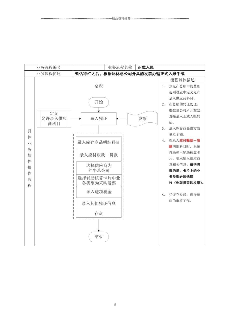 食品公司主要业务流程操作规范（DOC 36页）精编版_第5页