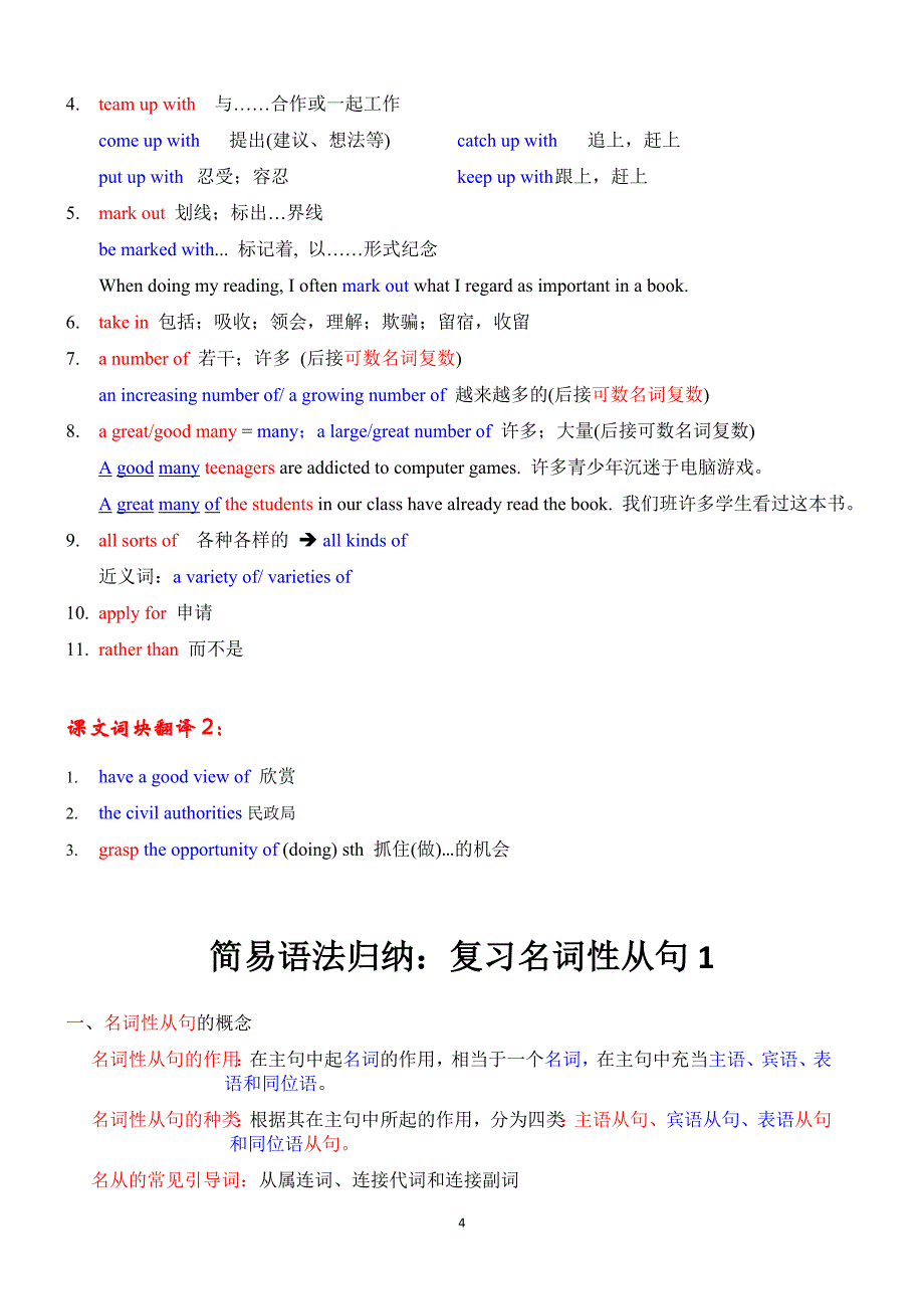 高二英语人教版选修8期末知识点总结Unit 1 A land of diversity_第4页