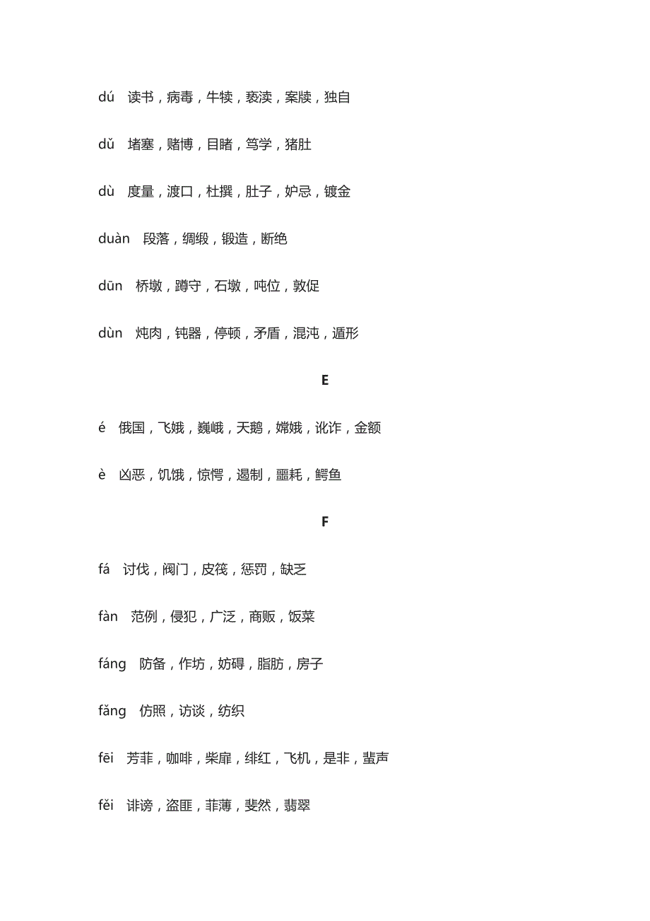 (全)小学语文1-6年级同音字分类汇总(A到Z)_第4页