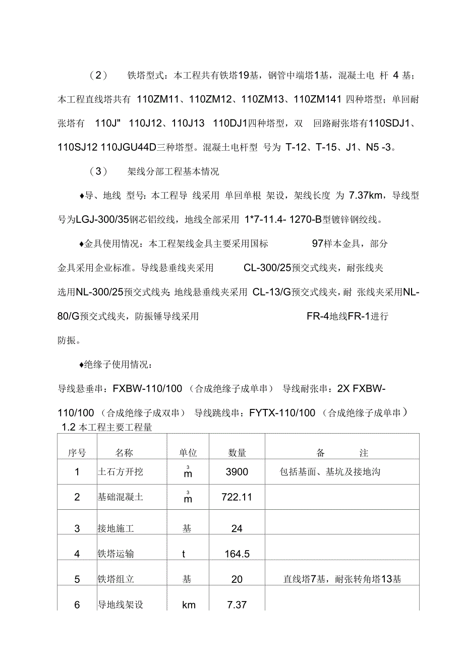 文苑110kV线路工程施工总结_第2页