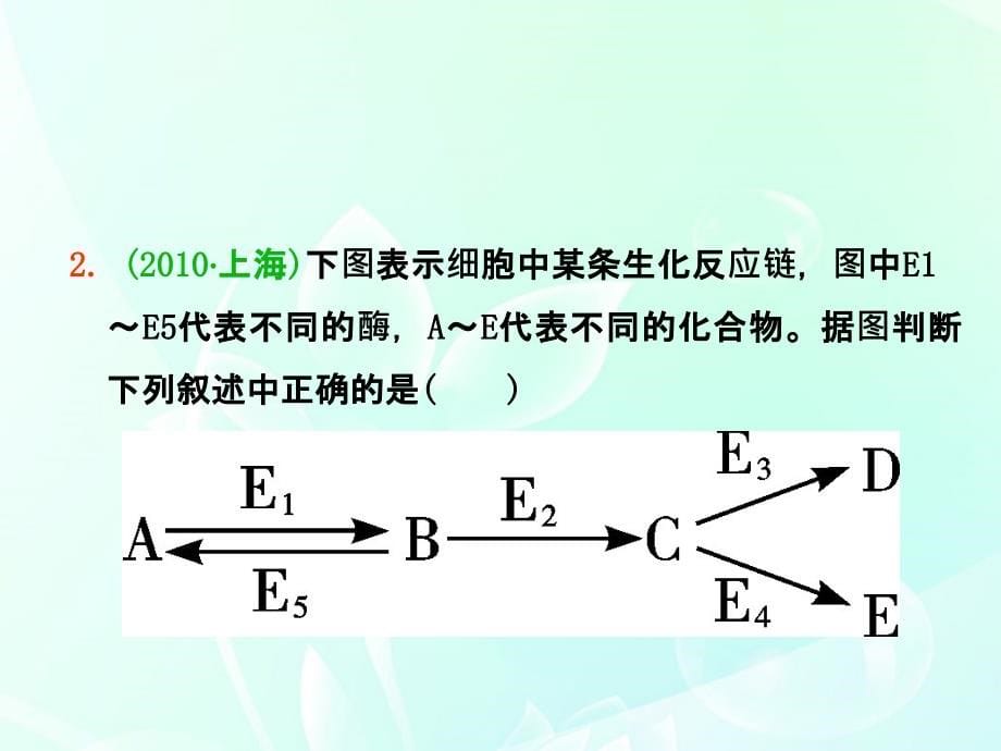 山西省2012届高考生物一轮复习 第7讲 酶和ATP课件 新人教版_第5页