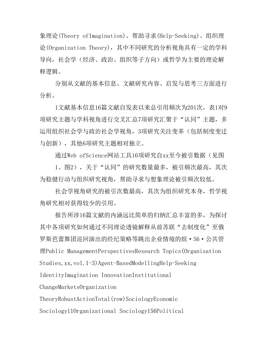 组织研究前沿文献主题分析Org省略Studies期刊文献内容解析王楠_第2页