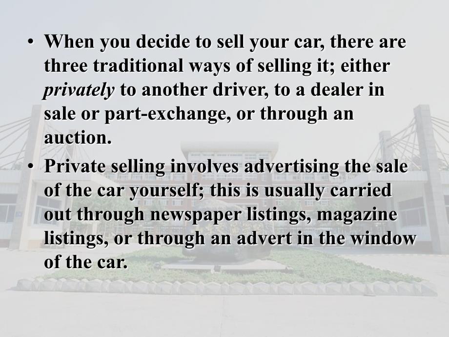汽车系统构造(英文版)-Lesson 26 Selling a Car Online课件_第2页