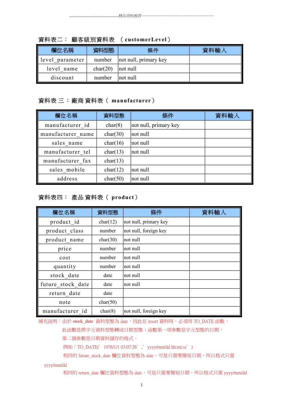 资料库实习作业四Oracle精编版_第3页