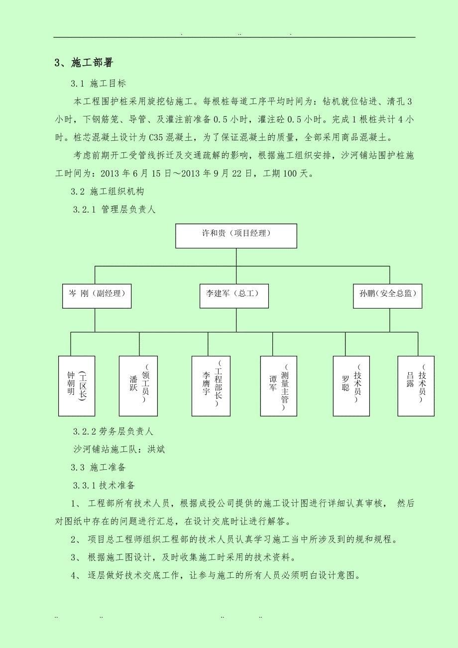 地铁车站旋挖桩工程施工组织设计方案_第5页