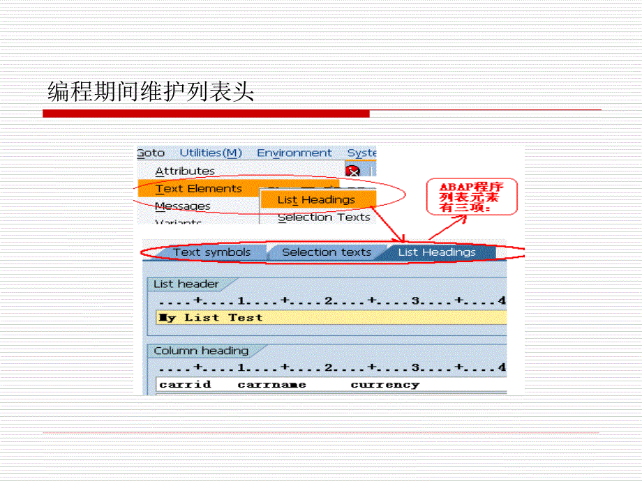 SAP ABAP程序设计基础教程第8章选择屏幕与列表屏幕精编版_第3页