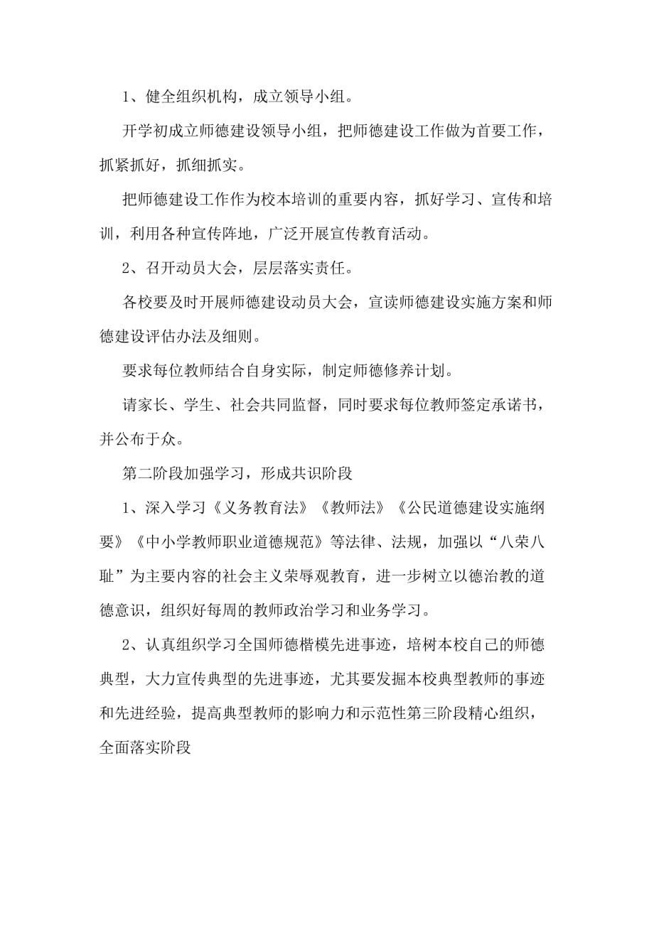 师德师风建设工作方案XXxx_第4页