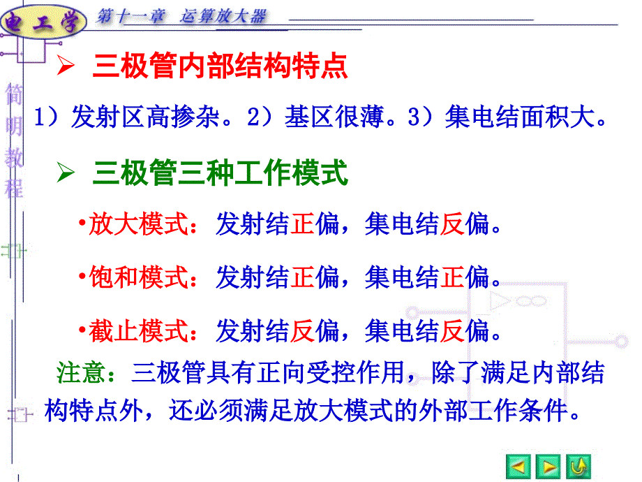 晶体三极管及应用原理讲义课件_第3页