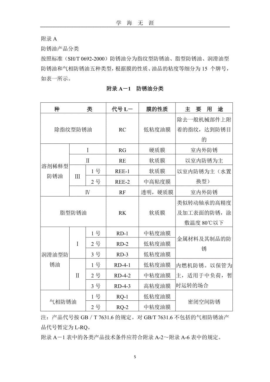 （2020年7月整理）防锈油分类及技术指标.doc_第5页