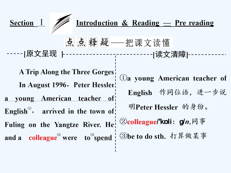 2017-2018学年高中英语 Module 5 A Trip Along the Three Gorges Section Ⅰ Introduction &ampamp;amp; Reading-Pre-reading 外研版必修4_第4页