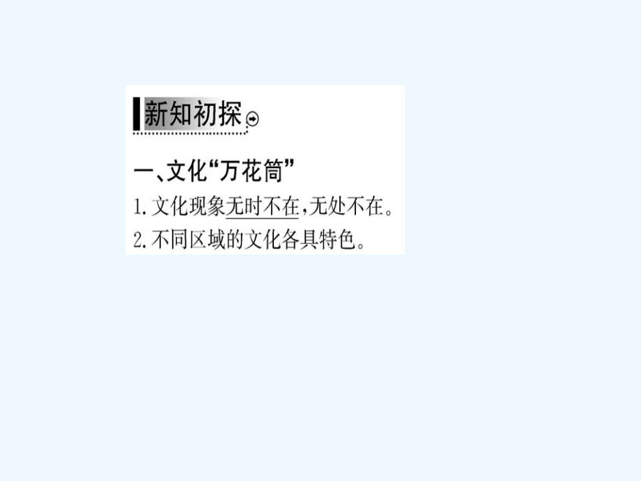 2017-2018学年高中政治 第一单元 文化与生活 第一课 文化与社会 第一框 体味文化 新人教版必修3_第3页