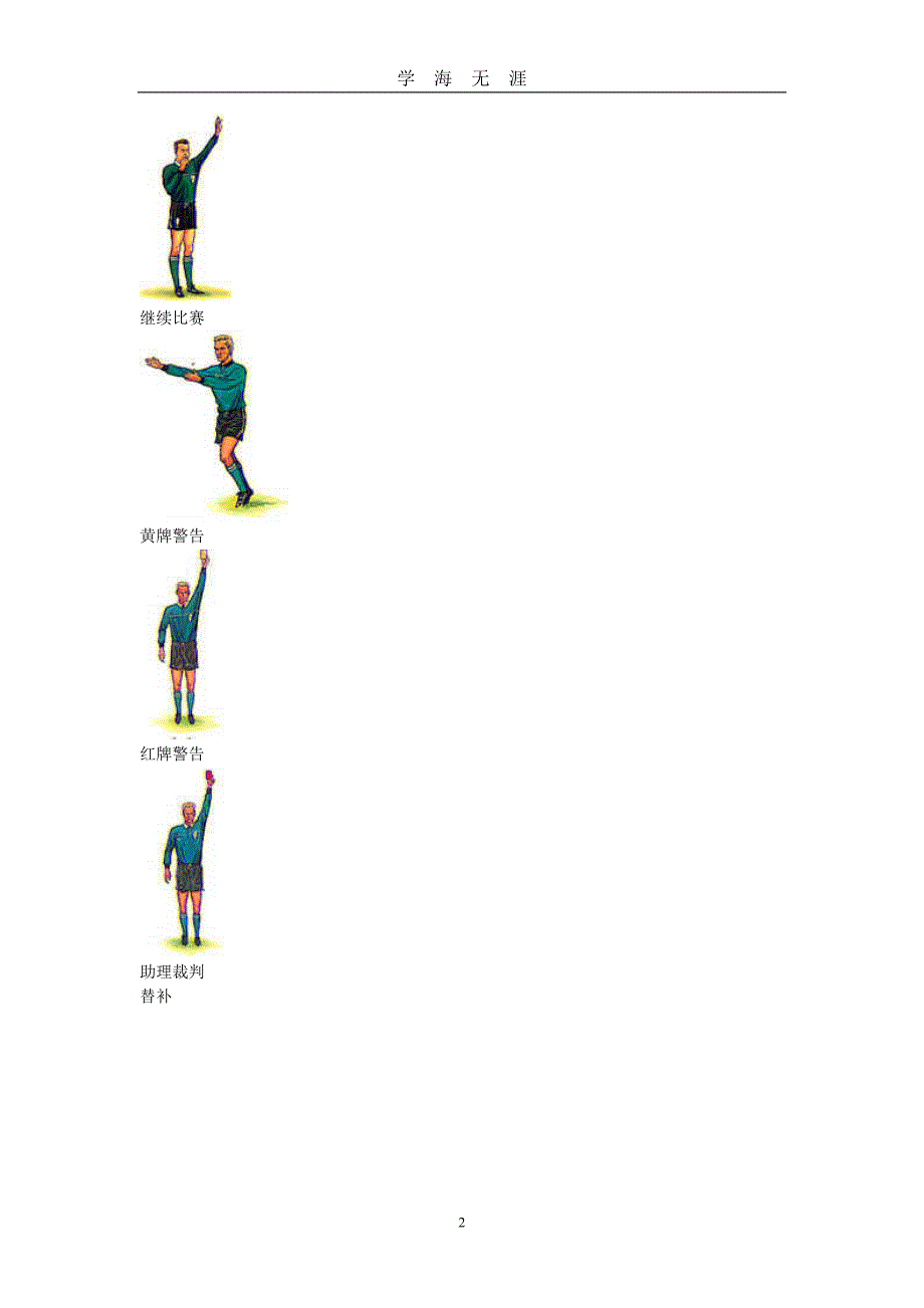 （2020年7月整理）足球裁判手势.doc_第2页