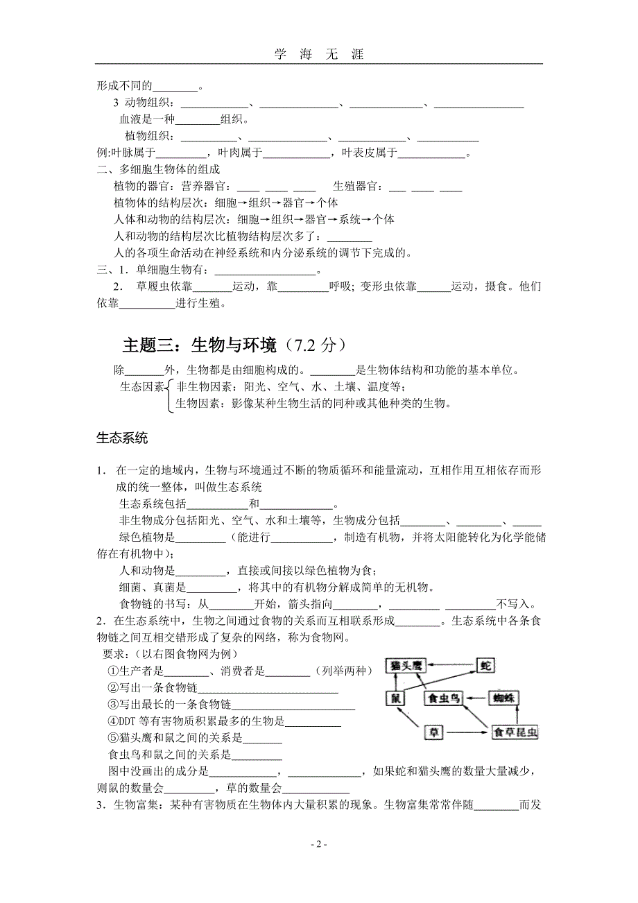 （2020年7月整理）苏教版初中生物中考复习提纲.doc_第2页