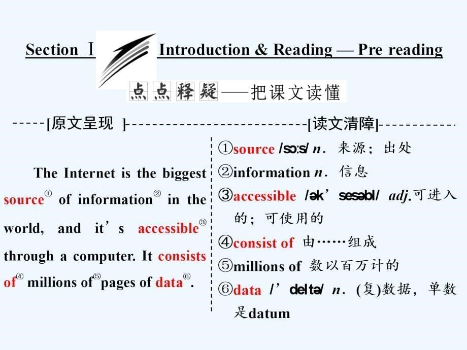 2017-2018学年高中英语 Module 6 The Internet and Telecommunications Section Ⅰ Introduction &ampamp;amp; Reading-Pre-reading 外研版必修1(1)_第5页