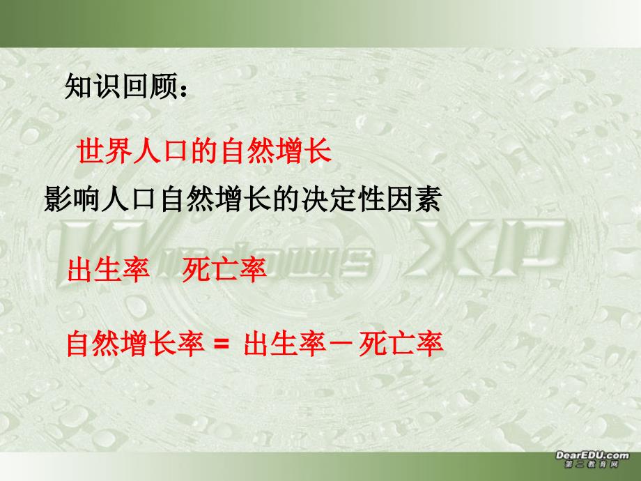 新课程 鲁教版地理必修3第一单元 第一节人口增长与人口问题_第2页