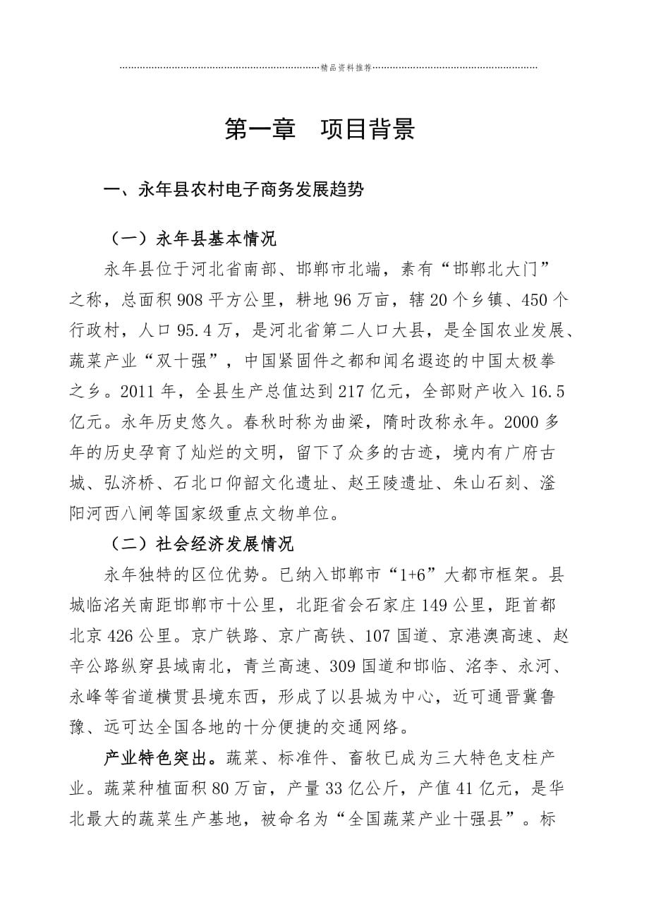 永年县电子商务进农村综合示范项目精编版_第4页