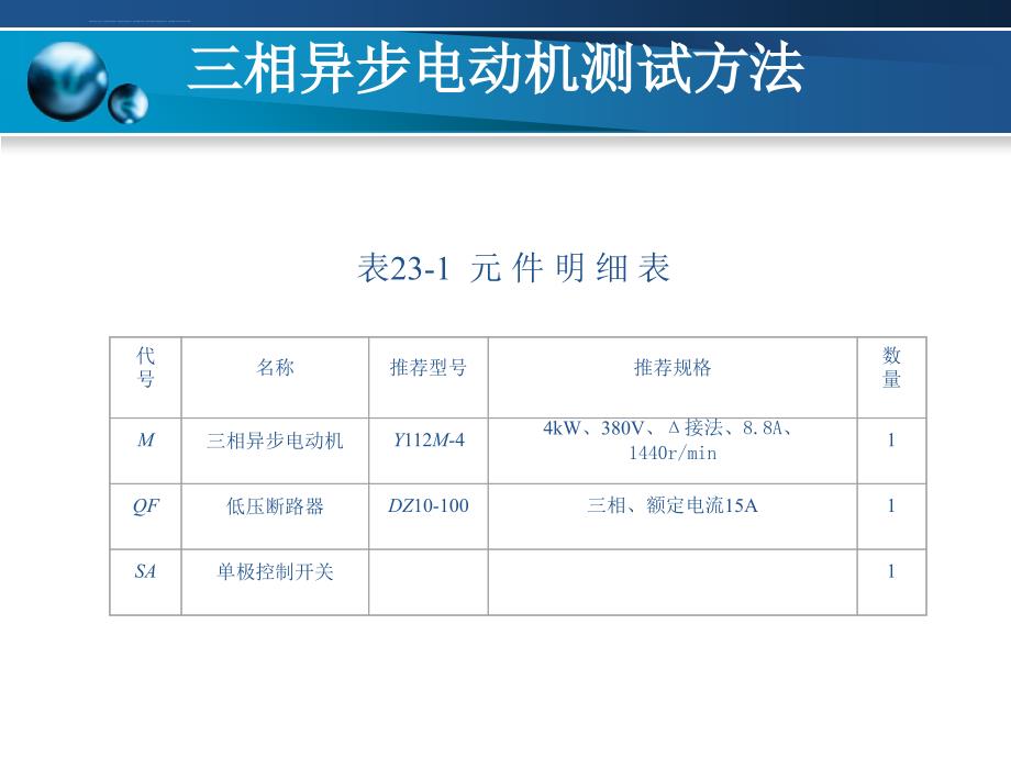 项目23_三相异步电动机测试方法课件_第2页