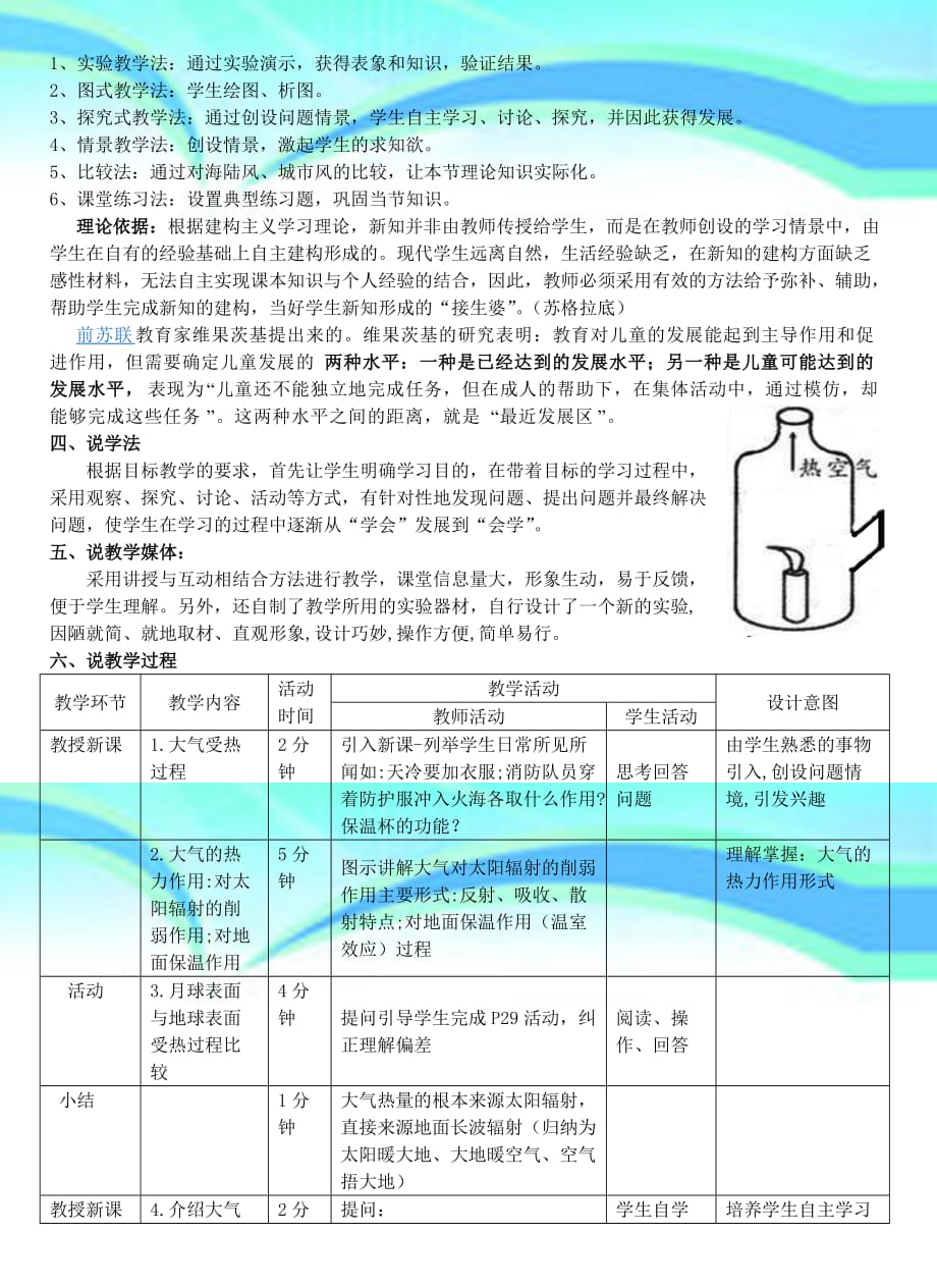 冷热不均引起大气运动说课课件_第4页