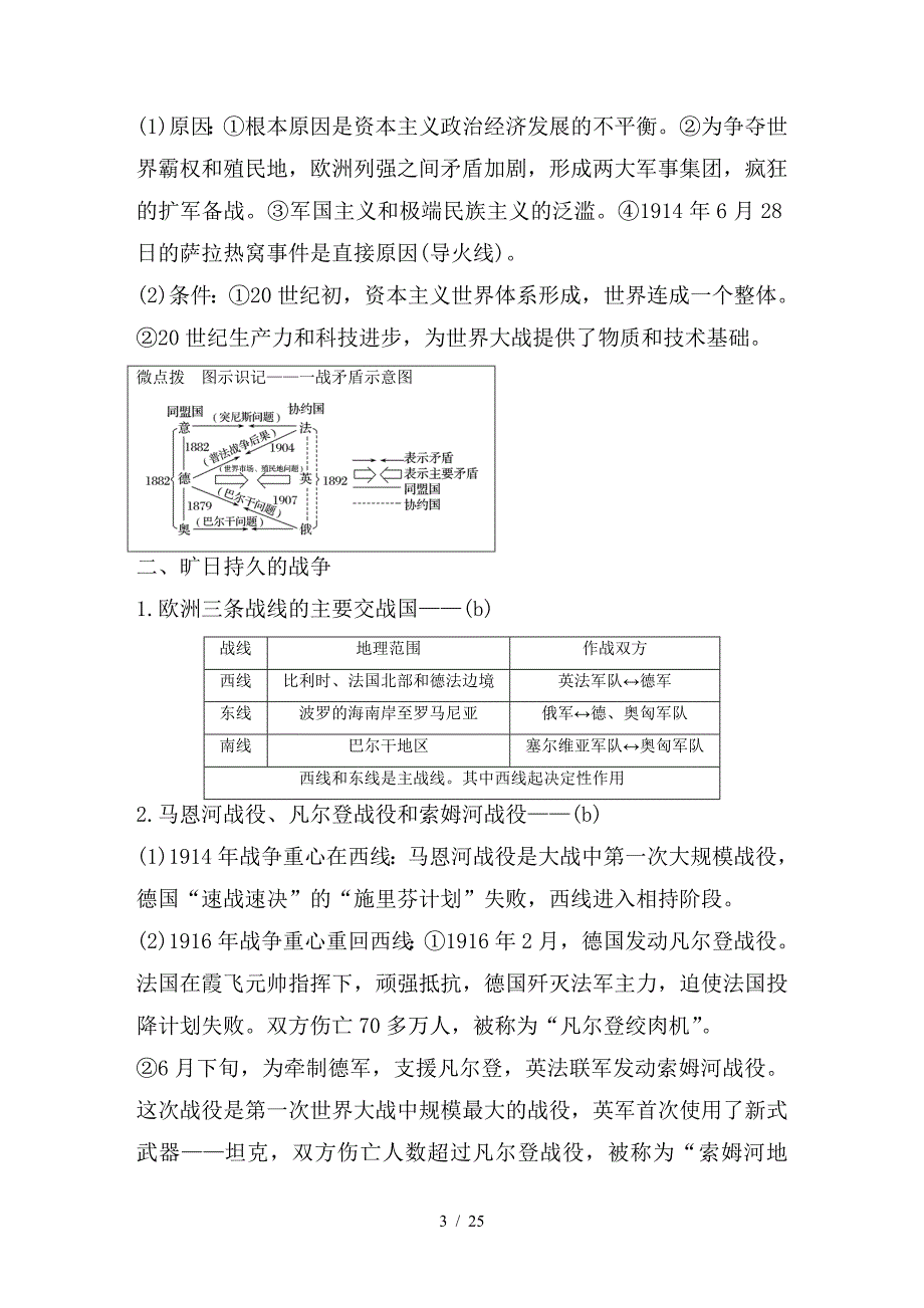 最新高考历史二轮复习阶段三现代的中国与西方世界专题十四20世纪的两次世界大战(上)_第3页