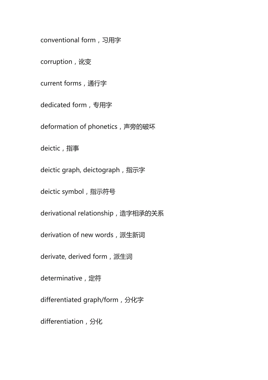 文字学术语（中英文对照）_第4页