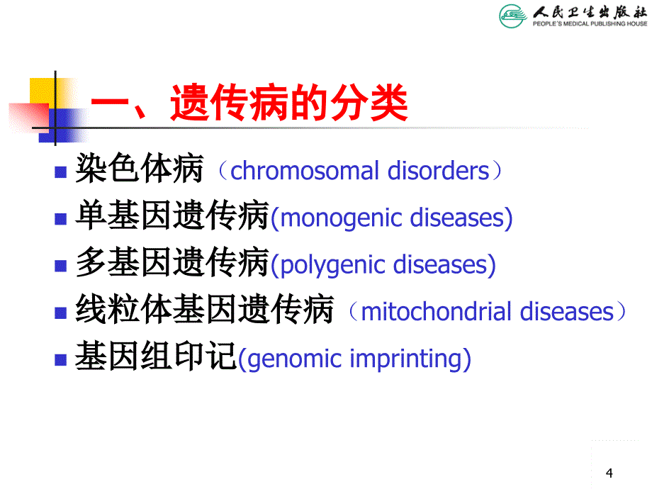 遗传性疾病（儿科学PPT）_第4页
