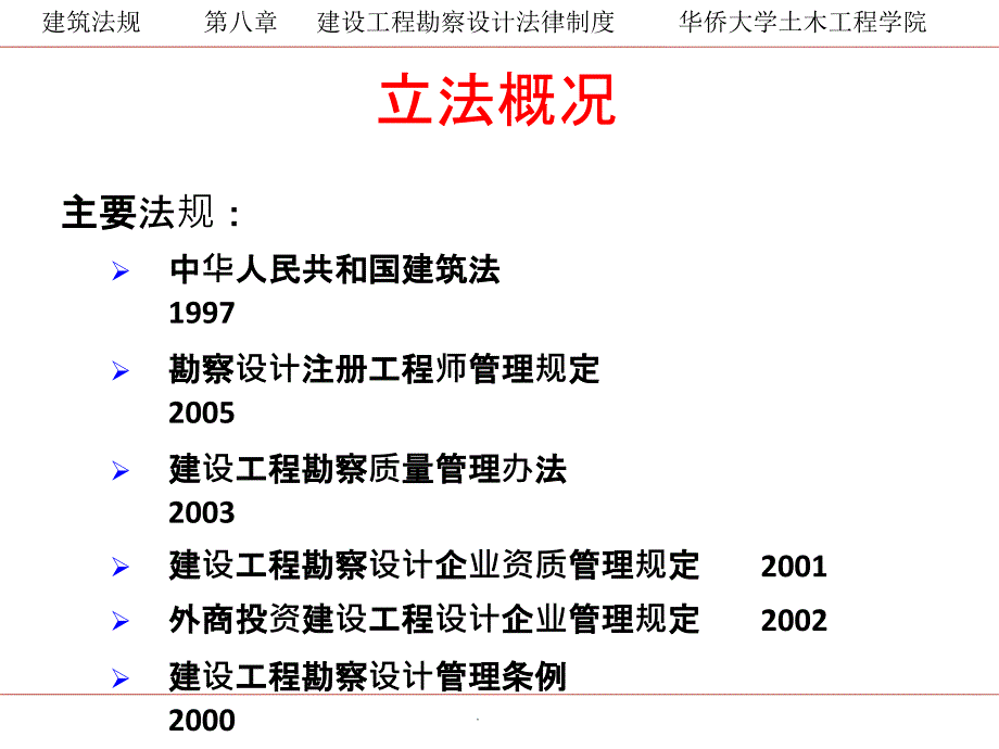 房建筑法规第八章建设工程勘察设计法律制度ppt课件_第3页