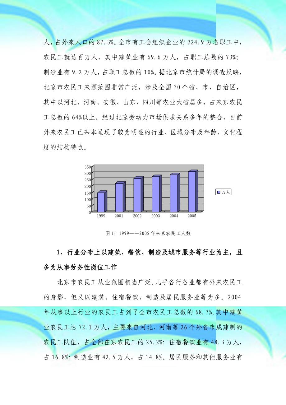 北京外地来京农民工基本情况_第4页