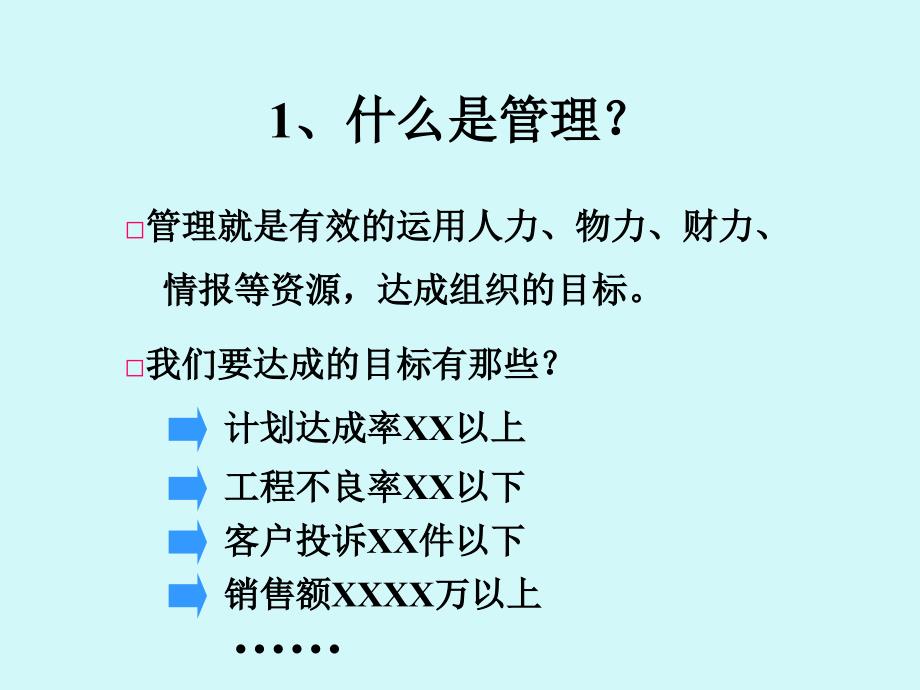 班组长 车间的目标管理课件_第1页