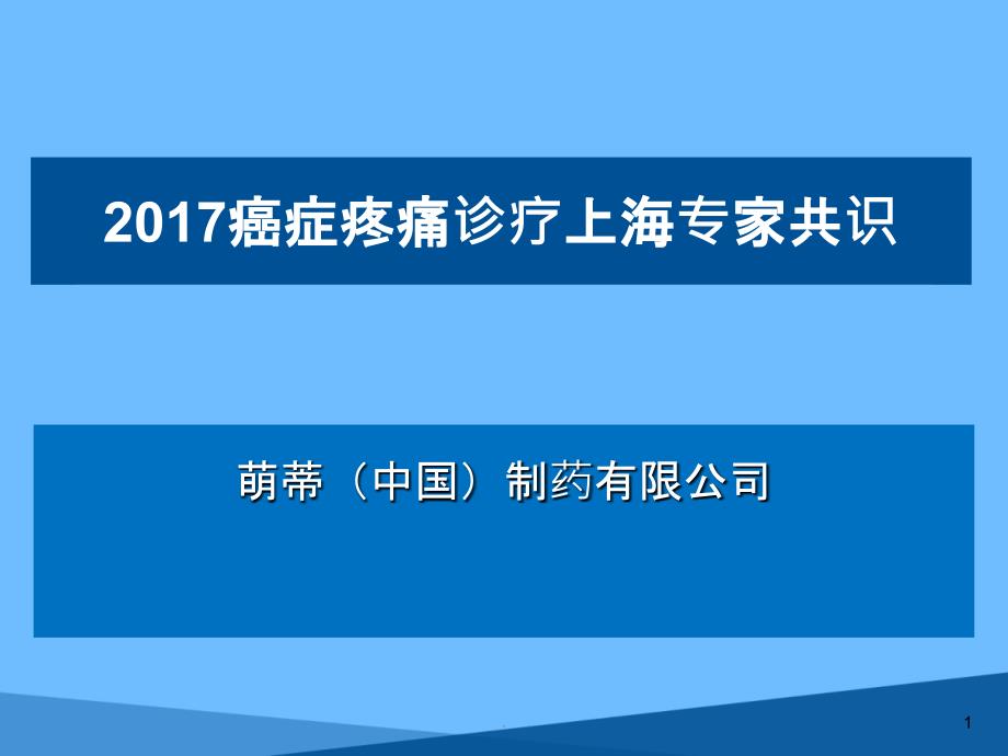 疼痛上海专家共识&amp#183;ppt课件_第1页