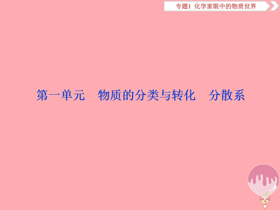 高考化学总复习专题1化学家眼中的物质世界第一单元物质的分类与转化分散系课件苏教版_第2页