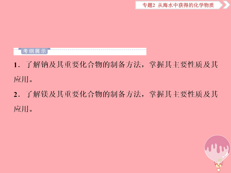 高考化学总复习专题2从海水中获得的化学物质第四单元钠、镁及其重要化合物课件苏教版_第2页