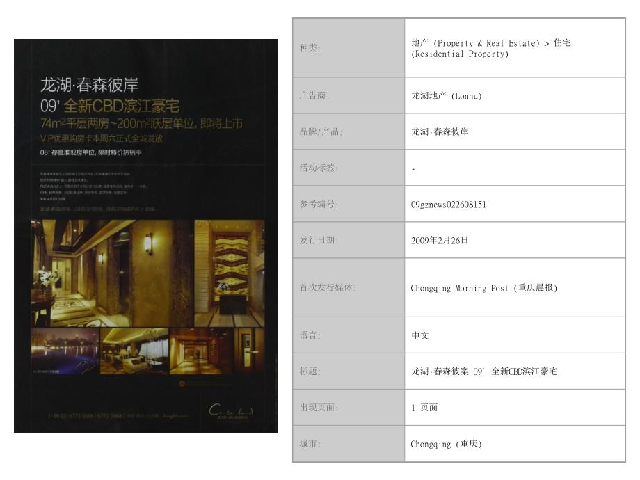 重庆龙湖春森彼岸豪宅项目广告图(较全带媒体说明)课件_第2页