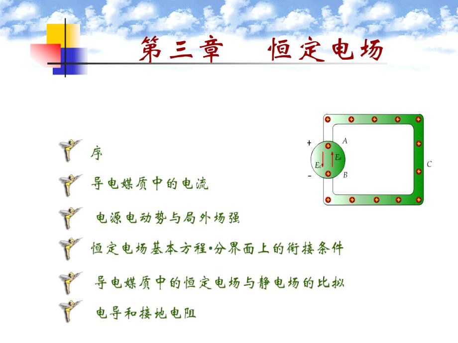 电磁场导论 第3章 恒定电场课件_第1页