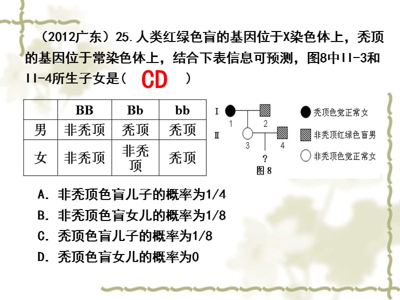 高考生物 6高考题按知识点分类汇编 人类遗传病的检测和预防（终稿）课件_第4页