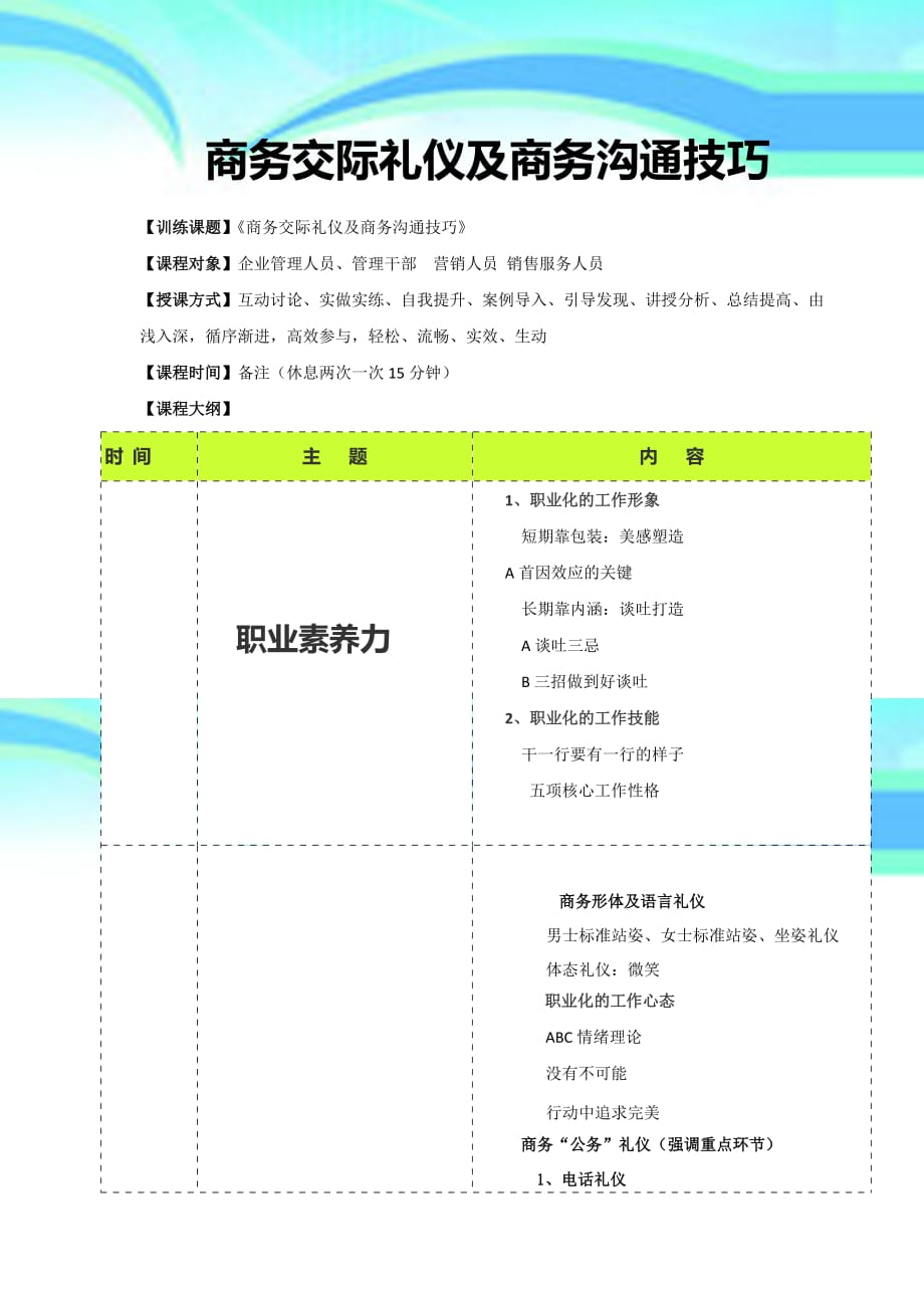 商务交际礼仪及商务沟通技巧_第3页