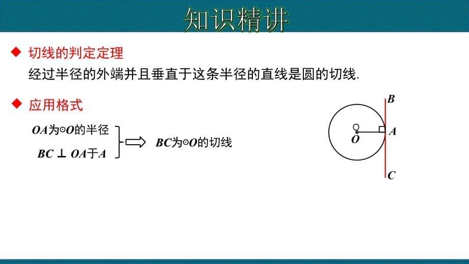 24.2.4 切线的判定和性质-2020-2021学年九年级数学上册教材同步教学课件(人教版)_第5页