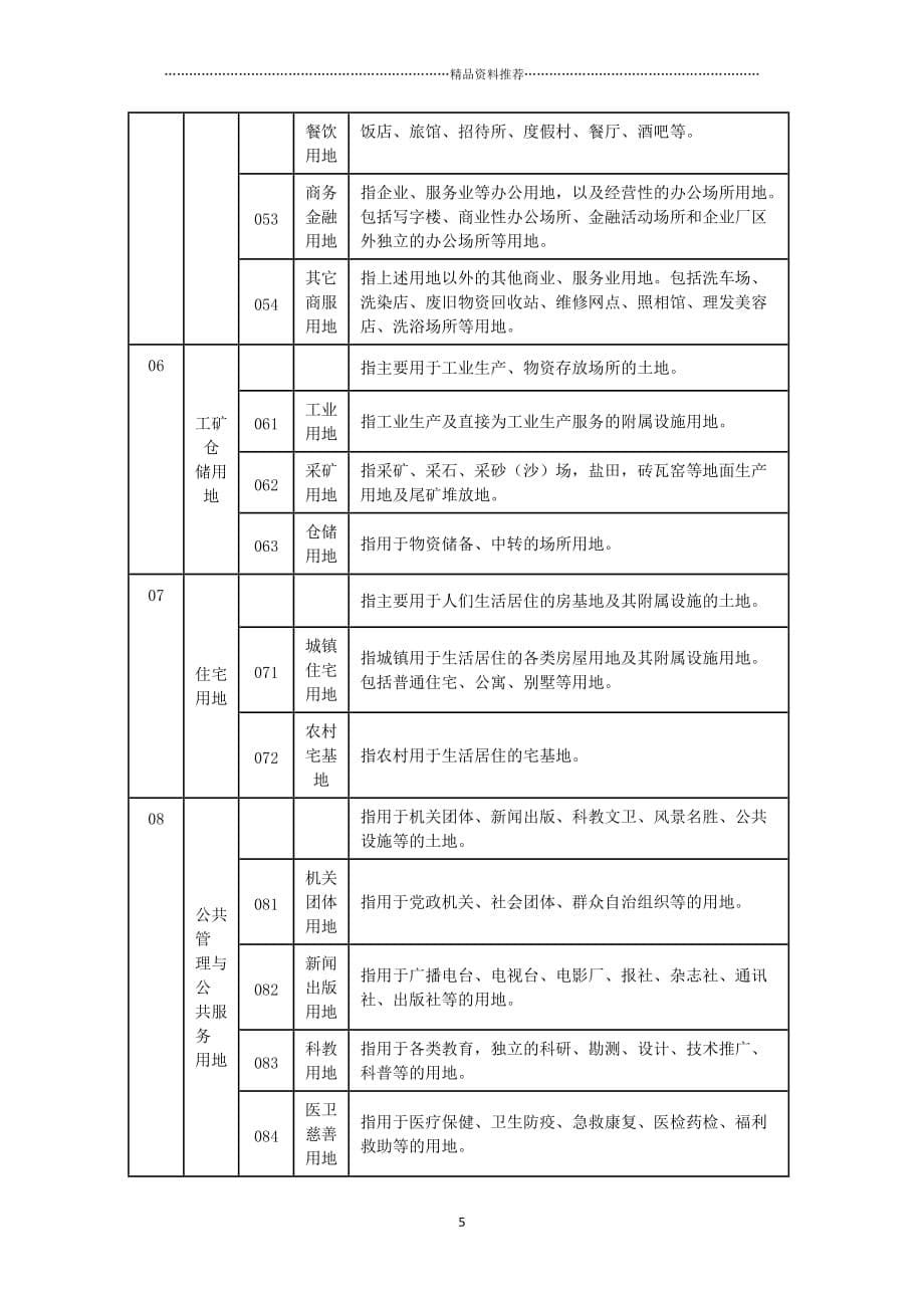 城市用地分类与规划建设用地标准培训资料精编版_第5页