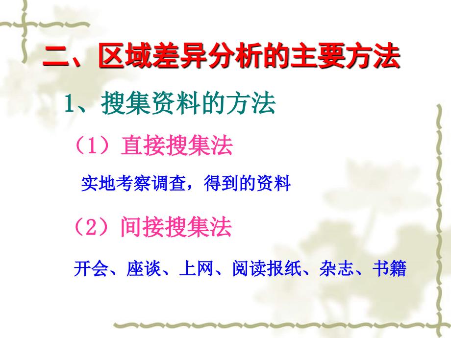 高中地理 第一单元 区域地理环境与人类活动 单元活动学会分析区域差异（第1课时）课件 鲁教必修3_第4页