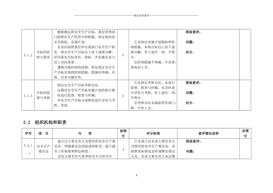 电力部门安全标准化达标自评估报告填写（DOC82页）精编版_第4页