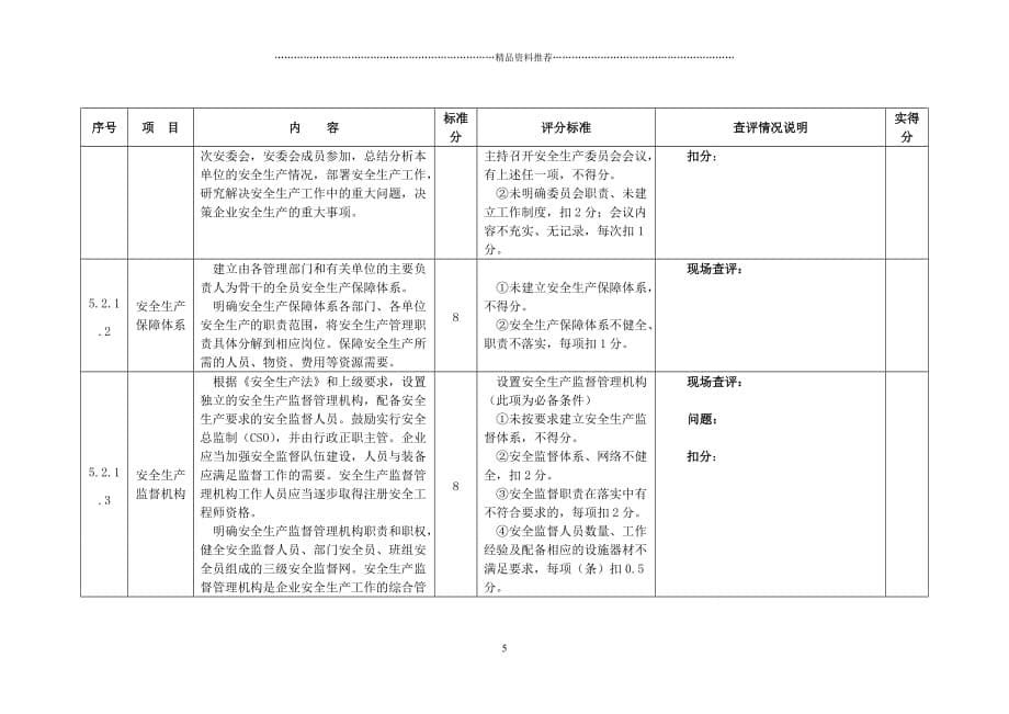 电力部门安全标准化达标自评估报告填写（DOC82页）精编版_第5页