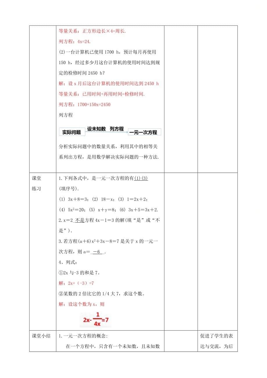 新北师大版七年级数学上册第五章《认识一元一次方程》教学设计（配套名师课件）_第5页