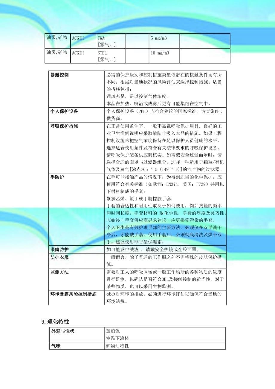 导热油MSDS_第5页