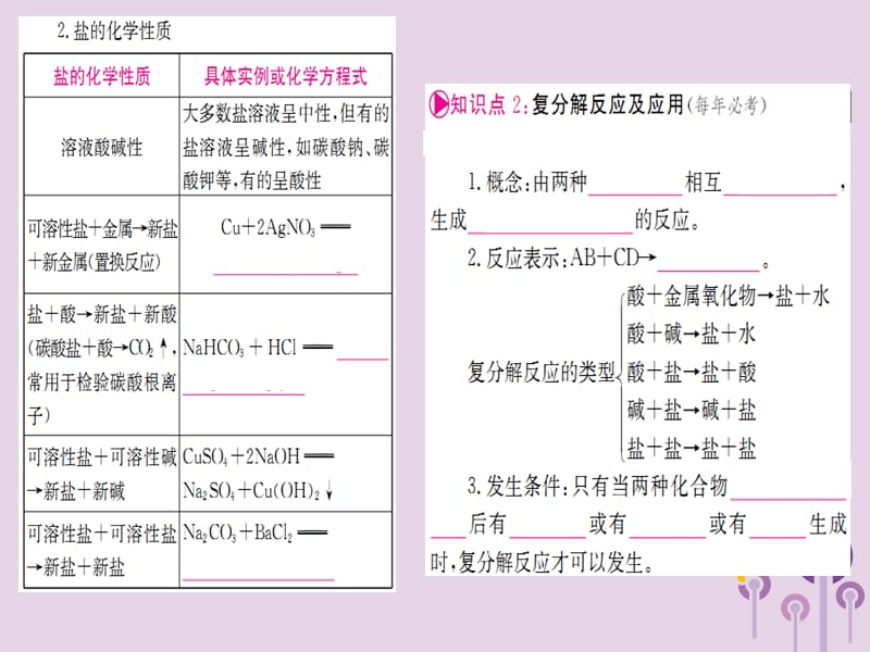 云南省中考化学一轮考点复习 第十一单元 盐、化肥课件_第3页