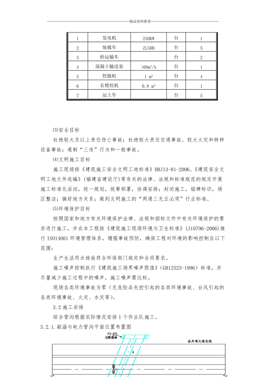 电力管沟工程施工方案118精编版_第4页