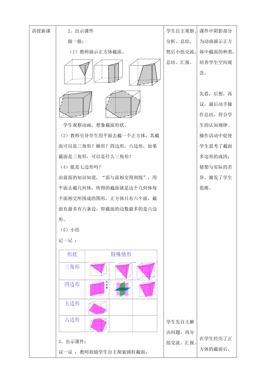 新北师大版七年级数学上册第一章《截一个几何体》名师教案_第2页