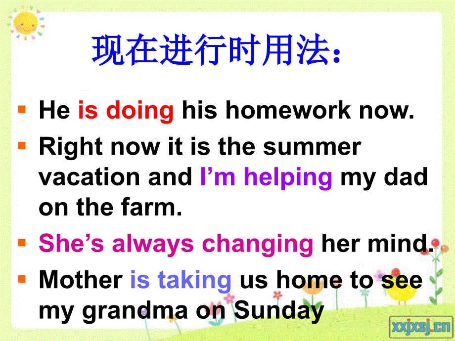 grammar_现在进行时表将来剖析课件_第3页