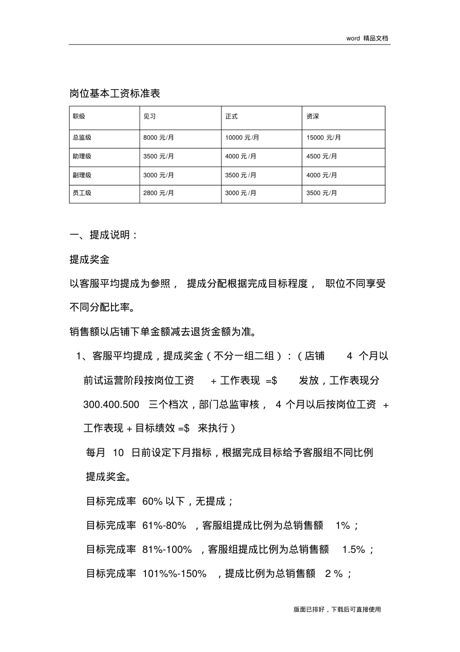 (最新)电商公司销售提成方案_第2页