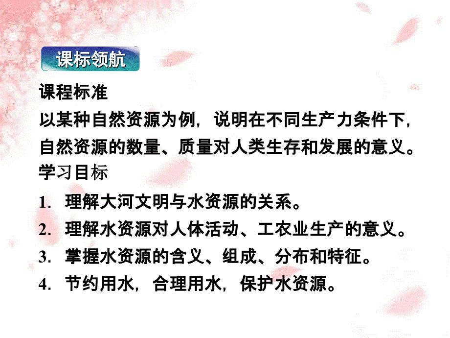 [地理课件]中图版地理必修一课件 第4章第4节 水资源对人类生存和发展的意义_第2页